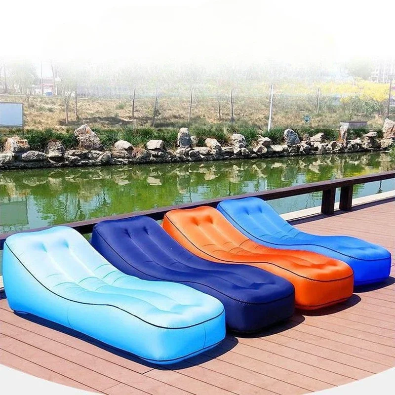 Outdoor Lazy Inflatable Sofa Internet Celebrity Inflatable Bed Park Air Cushion Bed Portable Air Sofa Lazy Bed