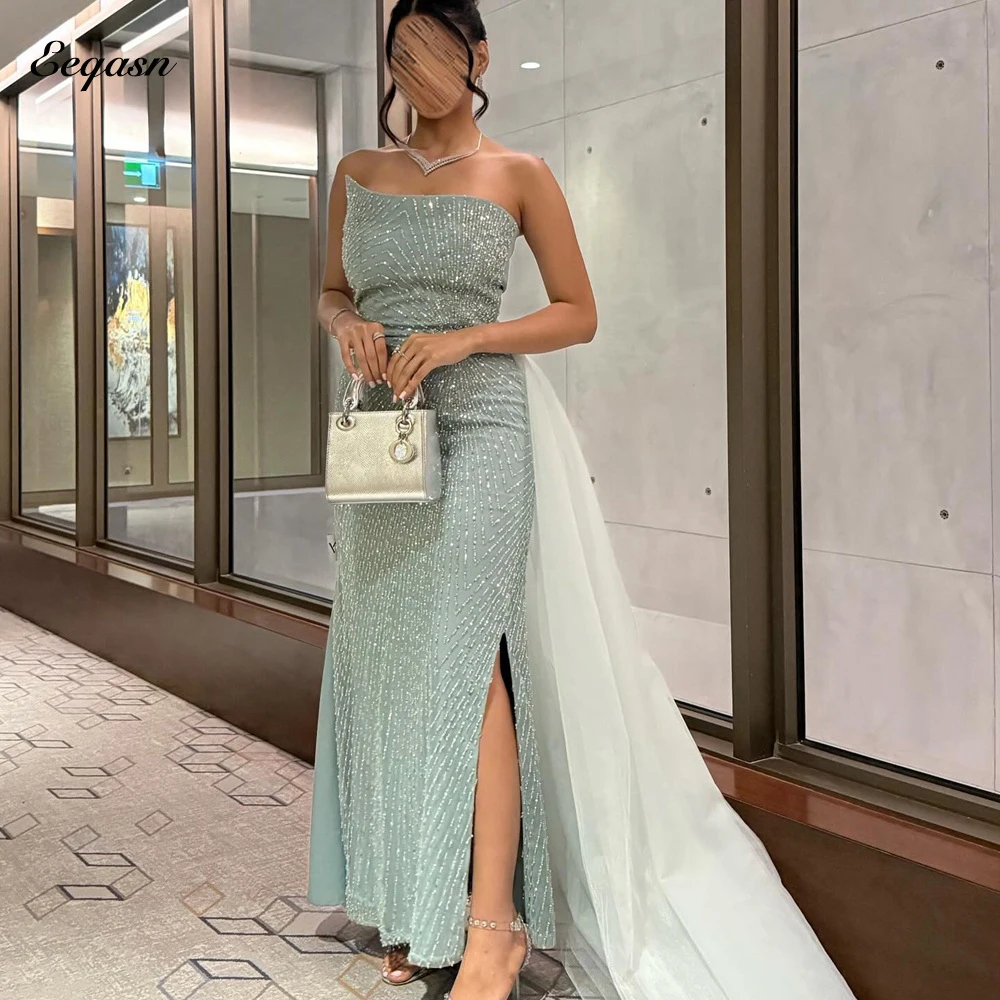 

Роскошные женские вечерние платья по индивидуальному заказу для особых случаев, платье для выпускного вечера, роскошное элегантное длинное женское вечернее платье с разрезом 2026