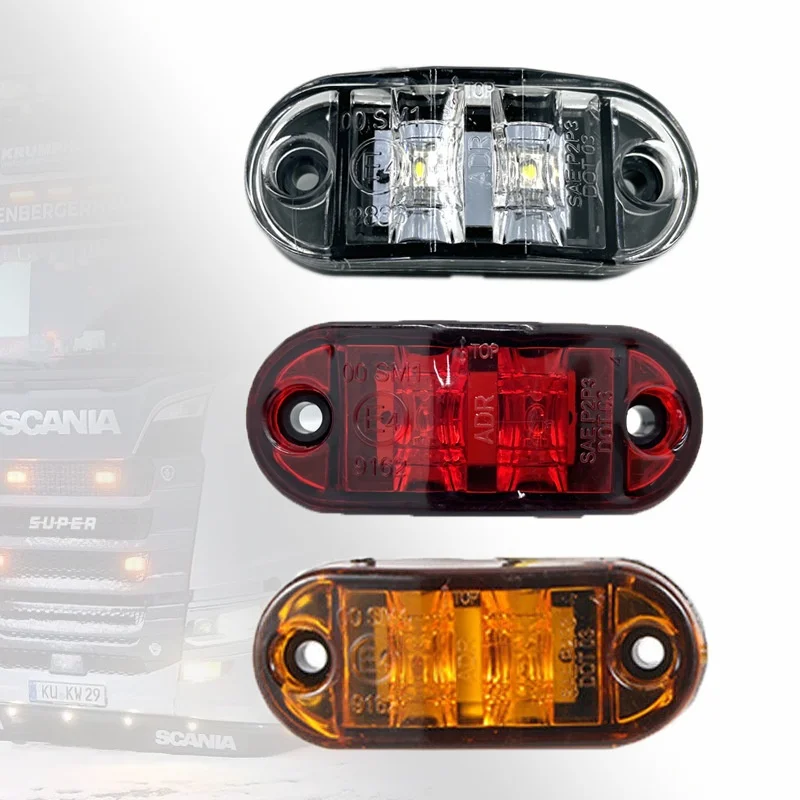 

ISURE MARINE 10 Pieces Of Car Truck Signal Lights LED 12V-24V Night Safety Driving Warning Lights Side Marker Lights