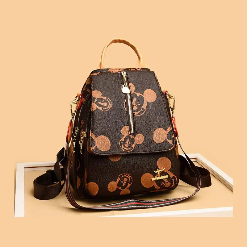 Disney Fashion Mickey Ladies Backpack High Quality Large Capacity Multifunctional High-end Storage Ladies Backpack