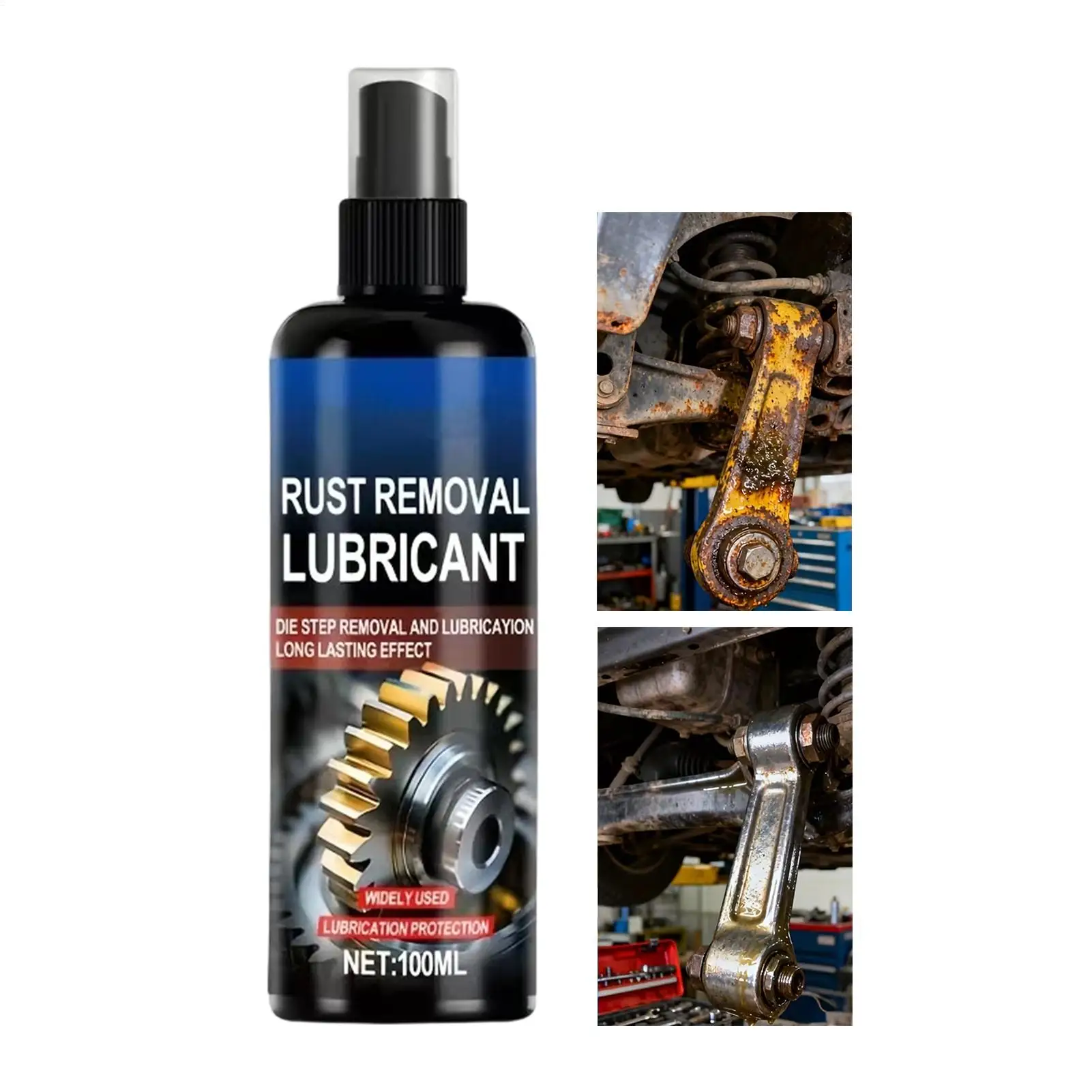 rust remover spray bicycle chain rust inhibitor lubricant Metal Rust Dissolver for Equipment Maintenance Hinges Chassis Bolts