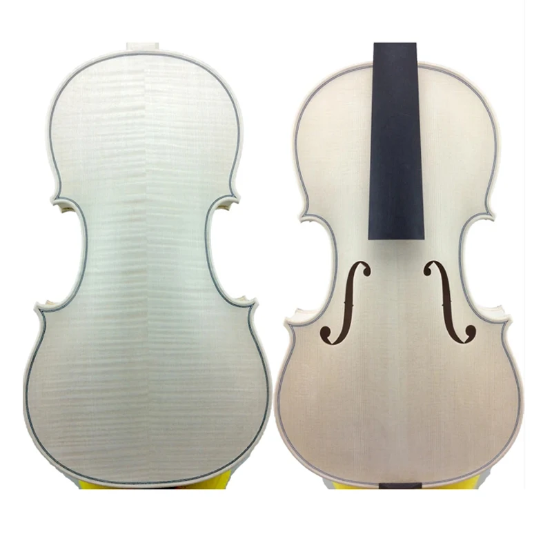 

White violin, handcrafted violin, pure handcrafted violin, studio handcrafted violin
