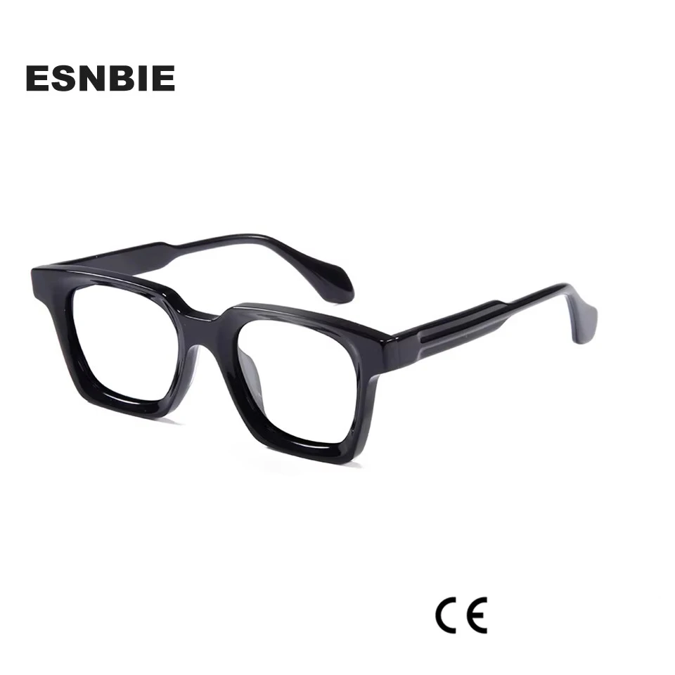 2022 Trendy Bevel Acetate Glasses Frame Women Square Eyeglasses Spectacles Myopia Prescription Optical Frame Oculos de grau