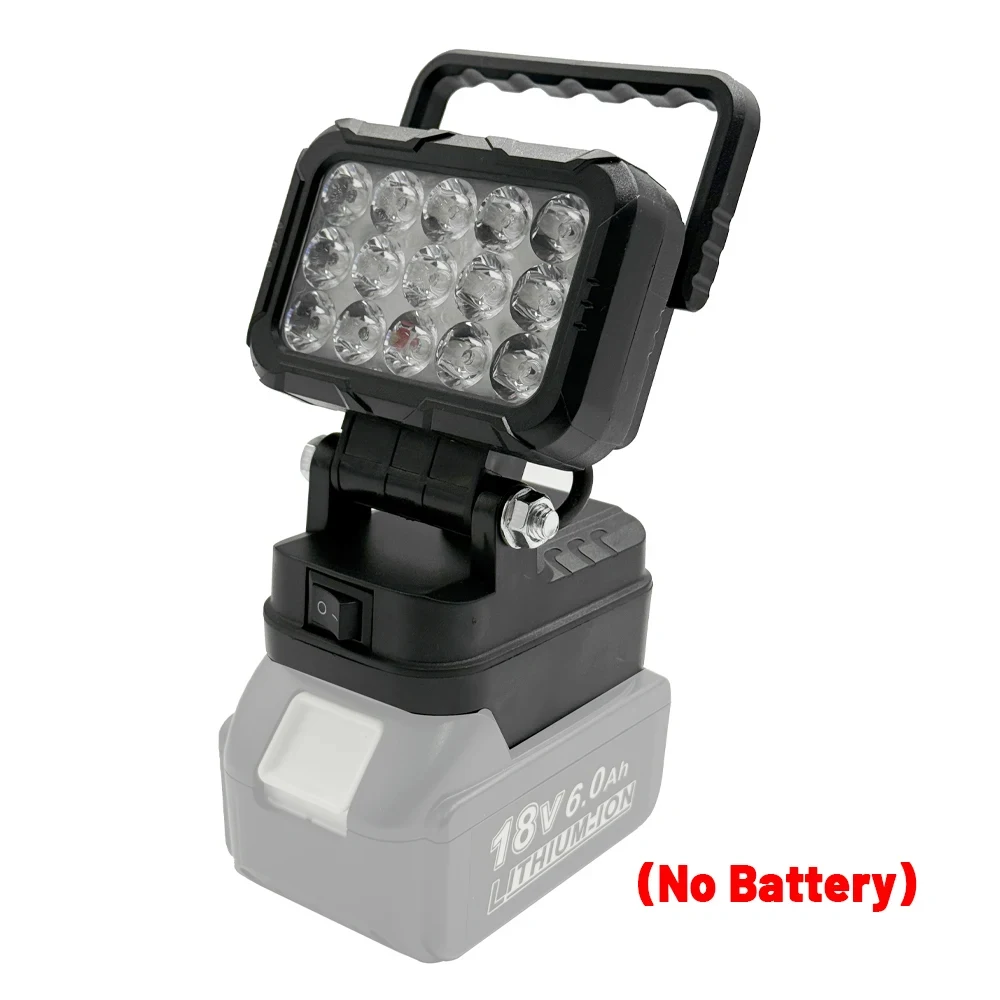 For Dewalt /Makita /Milwaukee 18V Battery Portable LED Work Light With USB Port 3 inch Flashlight Lights Outdoor Tool Lamp