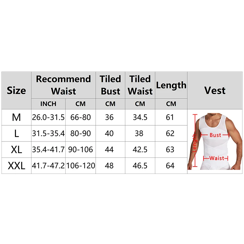 Men\'s Body Shaper Waist Trainer Slimming Vest Corset Tank Tops Undershirt Abdomen Slimming Shapewear Fat Burn Fitness Suits