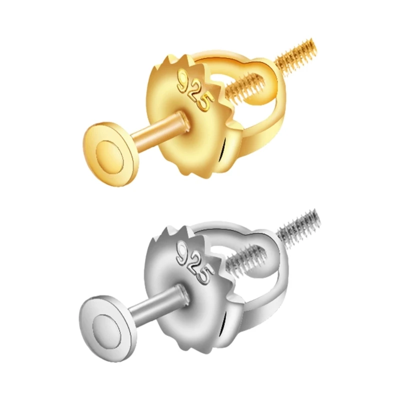 

Practical Post Connector with Locking Accent Earring Backs for Droopy Ear Studs