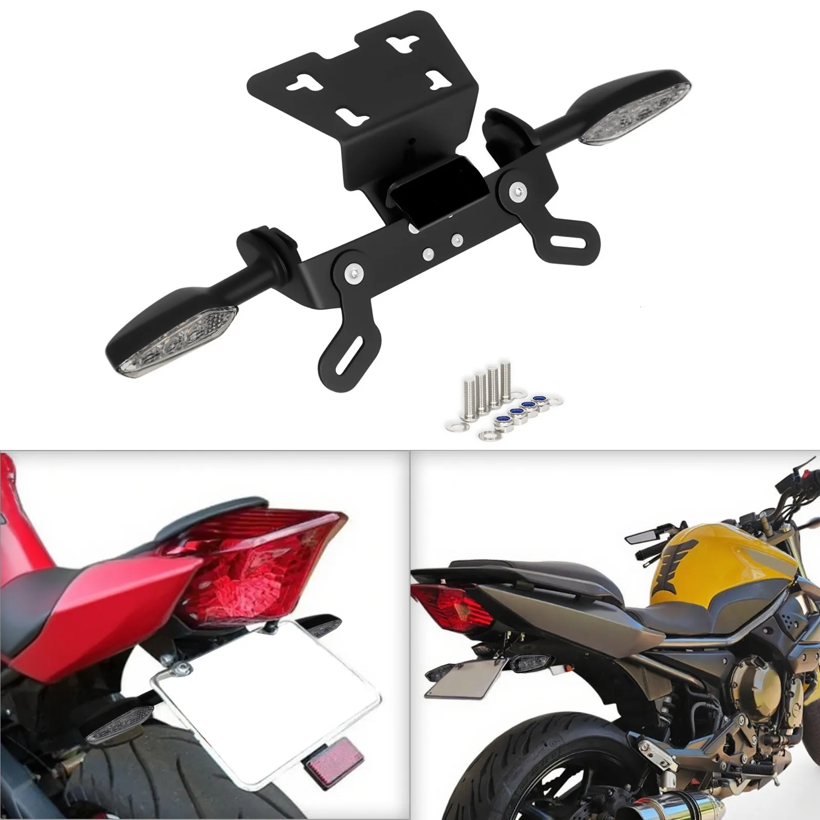 

For YAMAHA XJ-6/Diversion N/F FZ6R XJ6 Short FENDER Eliminator LED Turn Signal