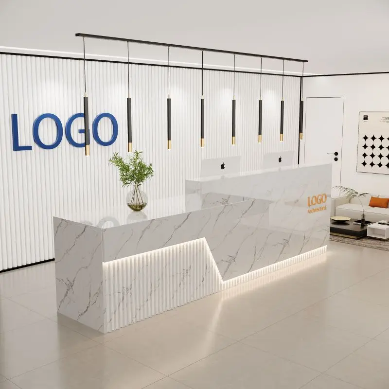 

Storage Computer Reception Desks Store Modern Business Checkout Counter Aesthetic Shelf Office Muebles De Cuarto Hotel Reception