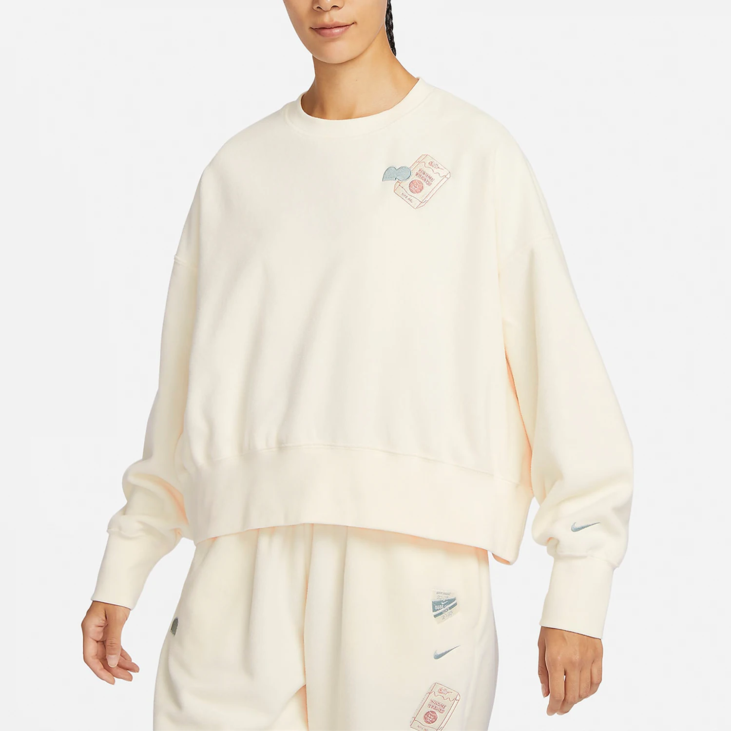 

Nike Genuine Product New Women's Round Neck Polar Fleece Casual Hoodie FD5505-110