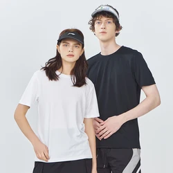 T-shirt Men Women Solid Color O Neck Short Sleeved Tops Summer Korean Streetwear Loose Half-sleeve T Shirts Unisex S-3XL