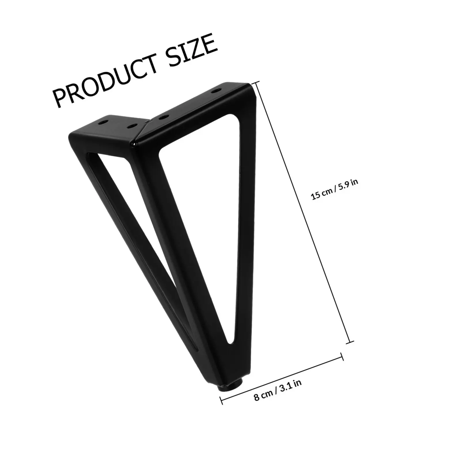 4Pcs Industrial Iron Furniture Legs Strong Stable Table Legs for Sofa Bed TV Tea Table Office Support Feet