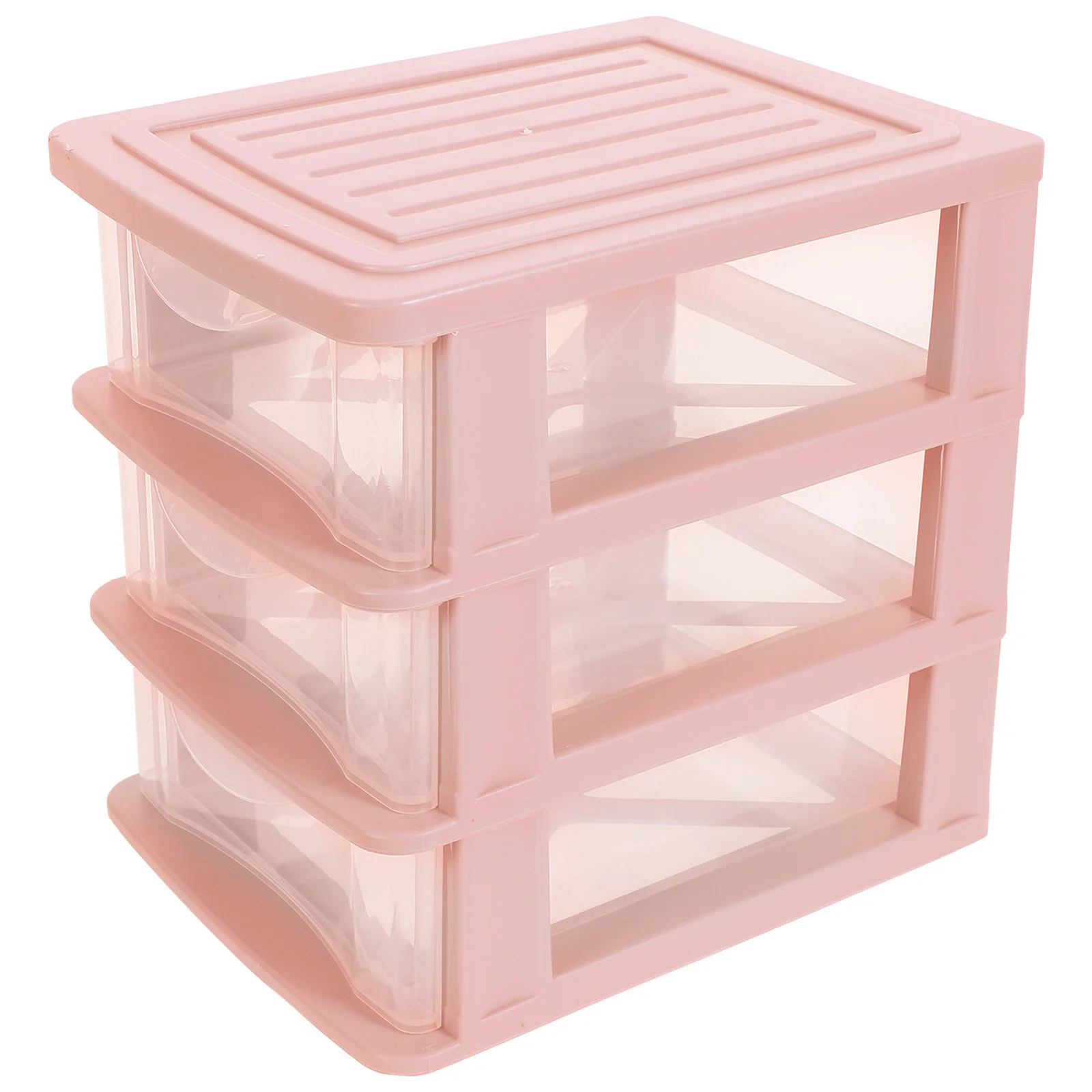 

Transparent 3 Layers Blue Desk Organizer Storage Containers Drawers for Makeup Stationery Plastic Vanity Small Large Capacity