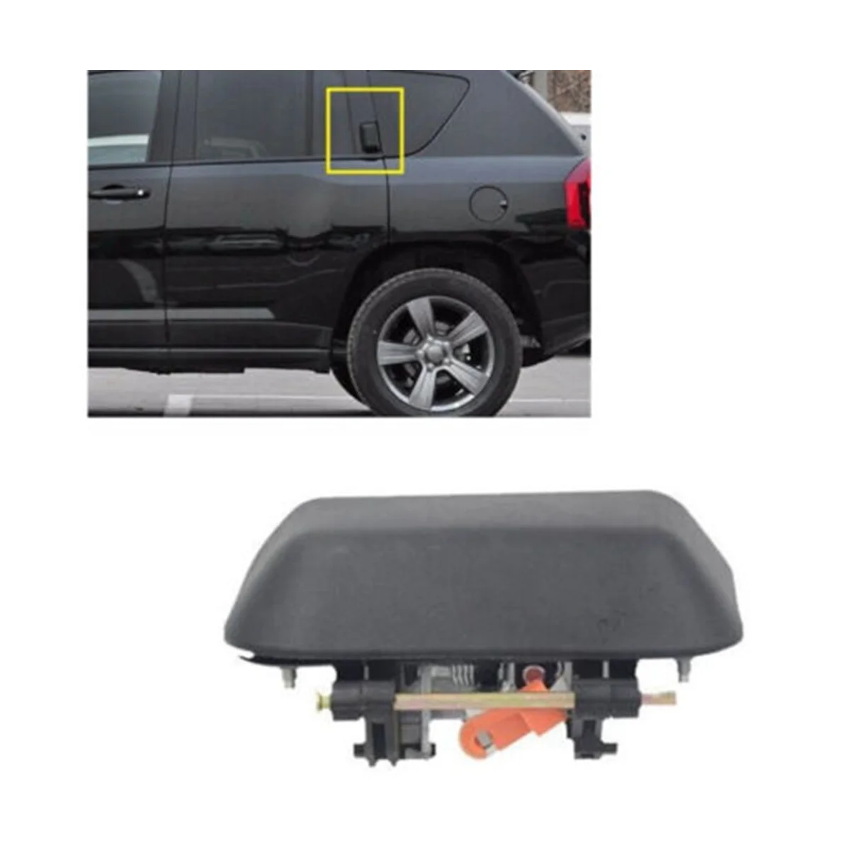 Прочная Точная внешняя и задняя дверная ручка 05115826AF 05115827AF для Jeep Compass 2007-2017