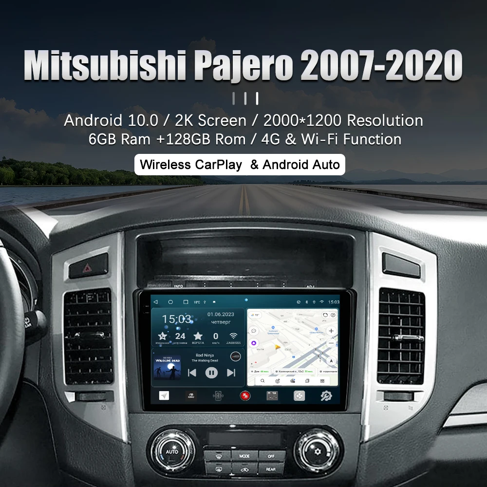 

Автомагнитола RedPower 75223 Hi-Fi для Mitsubishi Pajero 4-поколение (08.2006-10.2020) Android DVD Carplay DSP Audio Video