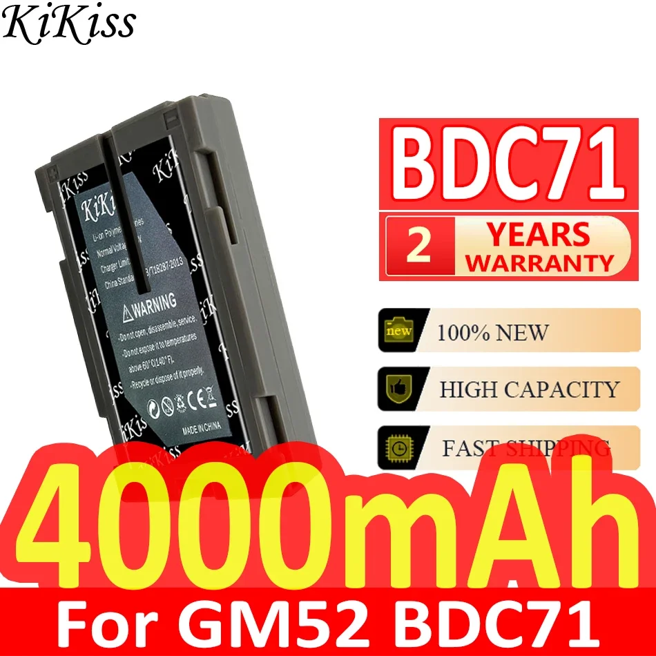 

4000mAh KiKiss Powerful Battery For Sokkia GM52 Total Station 7.2V BDC71 Digital Batteria