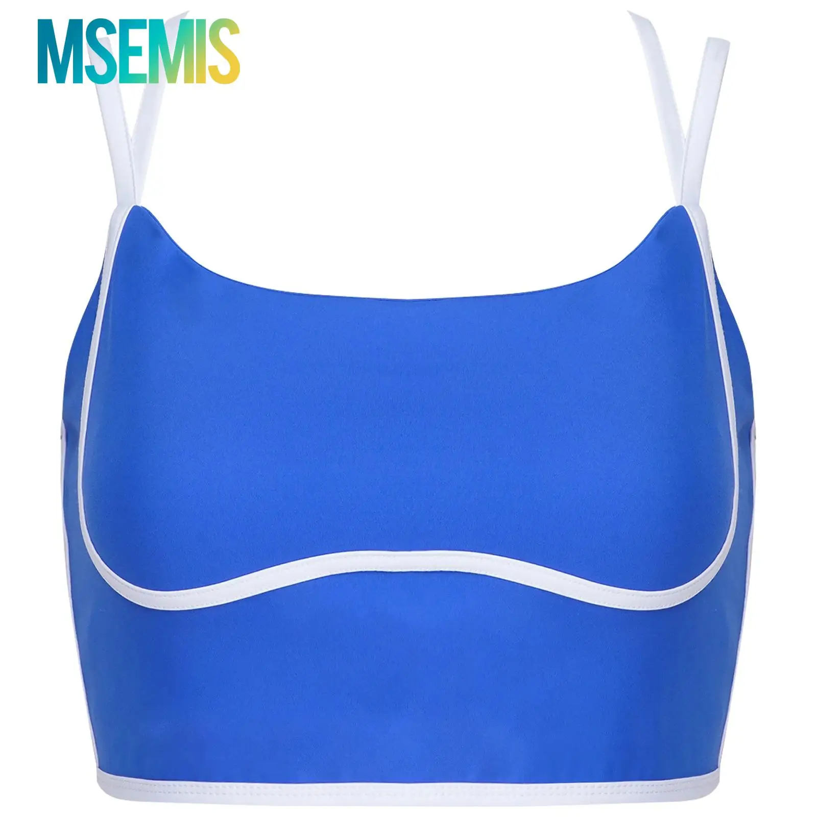 

Womens Yoga Vest Sports Exercise Tights Pad Tube Tops Tracksuit Athletic Camisole with Built-in Bra Workout Fitness Activewear