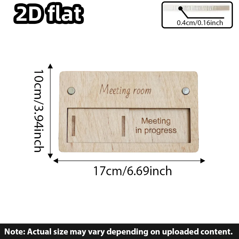 Customized office door status indicator signs: 