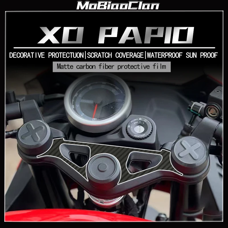 For CFMOTO XO PAPIO Motorcycle Accessorie 3D Carbon Fiber Sticker Protective Film Full Body Sticker Film