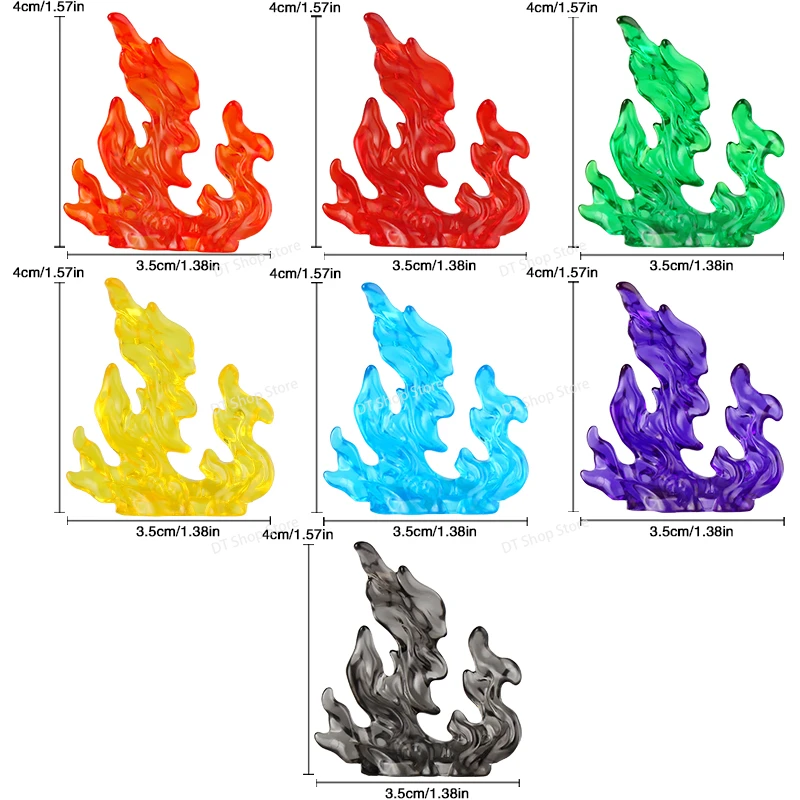 10PCS FDPJ38-42 Części efektów specjalnych Kreskówkowe cegły Eksplozja Vortex Efekt ognia Broń Akcesoria Figurki Dzieci Dla Zabawek