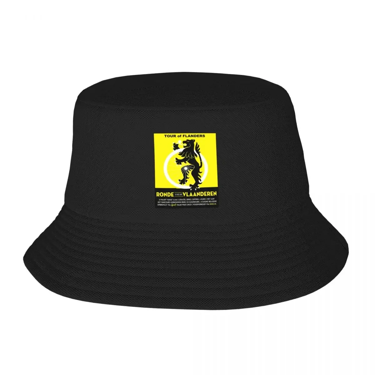 TOUR of FLANDERS : Vintage Bicycle Racing Advertising Print Bucket Hat Gentleman Hat  Cap  Men Women's