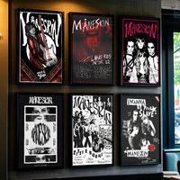 1pc Rock Band Maneskin Music Album Rush Poster Paper Print Home Bedroom Entrance Bar Cafe Art Painting Decoration