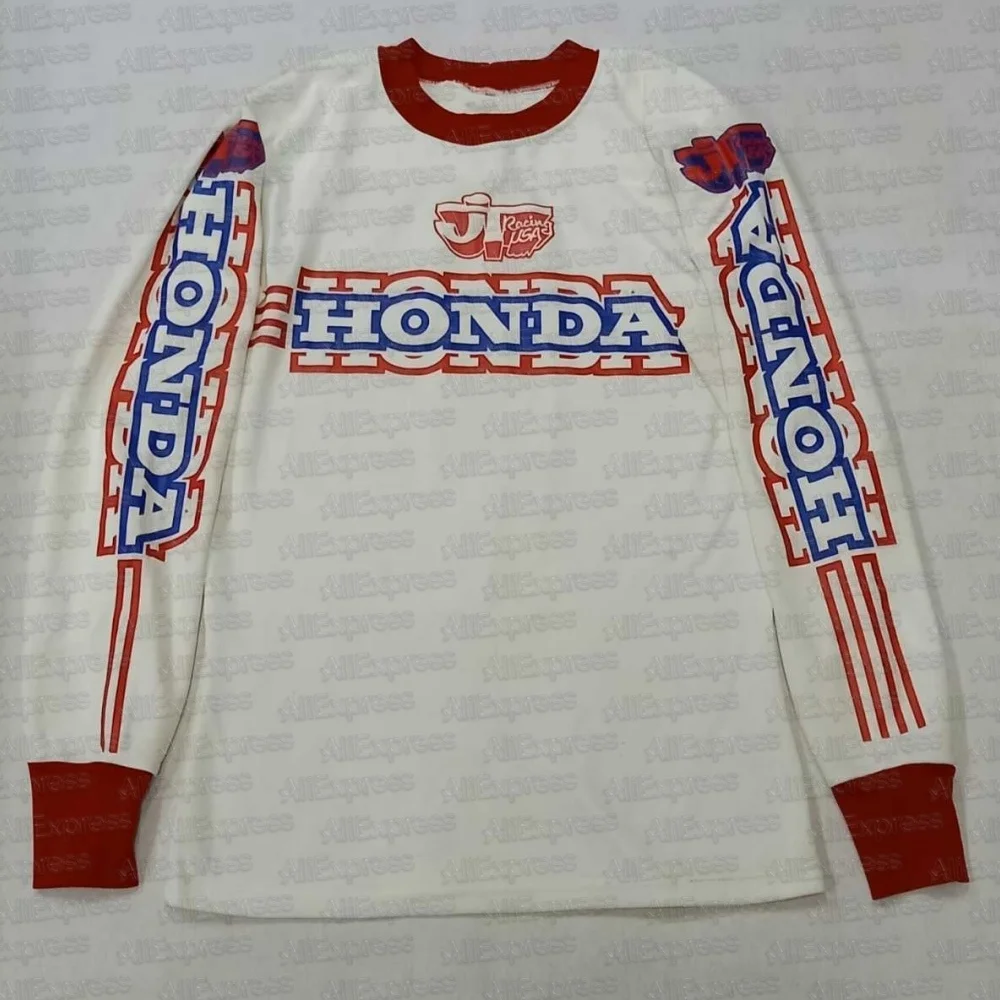 

Летняя мотоциклетная майка Honda 2025 с длинными рукавами, рубашка для верховой езды, дышащая велосипедная гоночная экипировка, удобный внедорожный мото-топ для мужчин