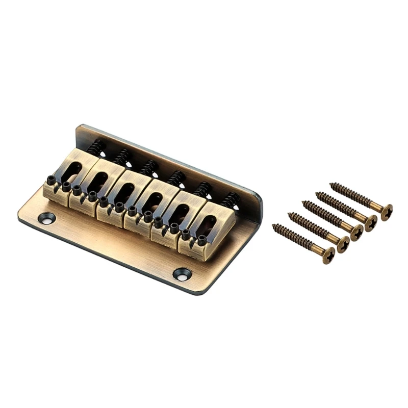 6 String Electric Bass Guitar Fixed Bridge Slanted Head Guitar Hardtail Bridge Metal Texture Perfect for Electric Guitar