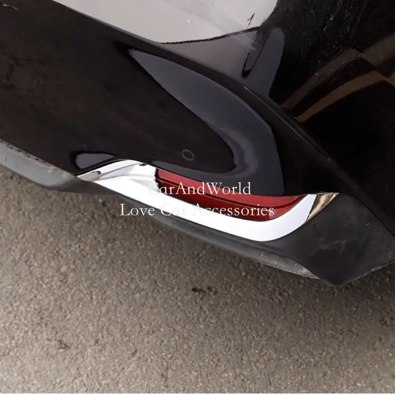 For Toyota Avalon XX50 2019-2025 Rear Fog Light Cover Tail Lights Frame Panel Molding Strip Trims ABS Chrome Car Accessories view 2