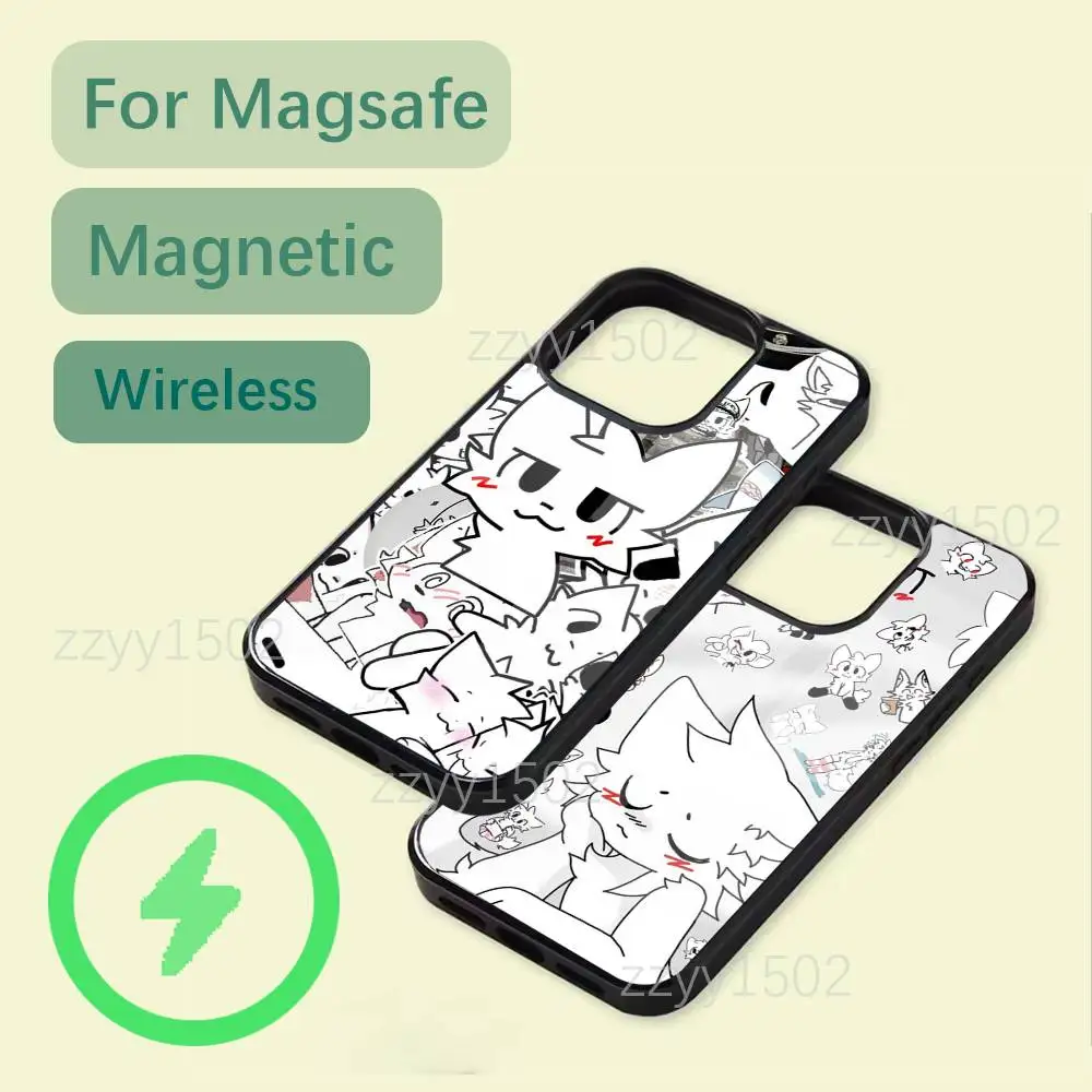 

Boykisser Cat Phone Case For iPhone 17,16,15,14,13,12,11,Pro,Max,Plus,Mini,SE4,E Magsafe Wireless Charging