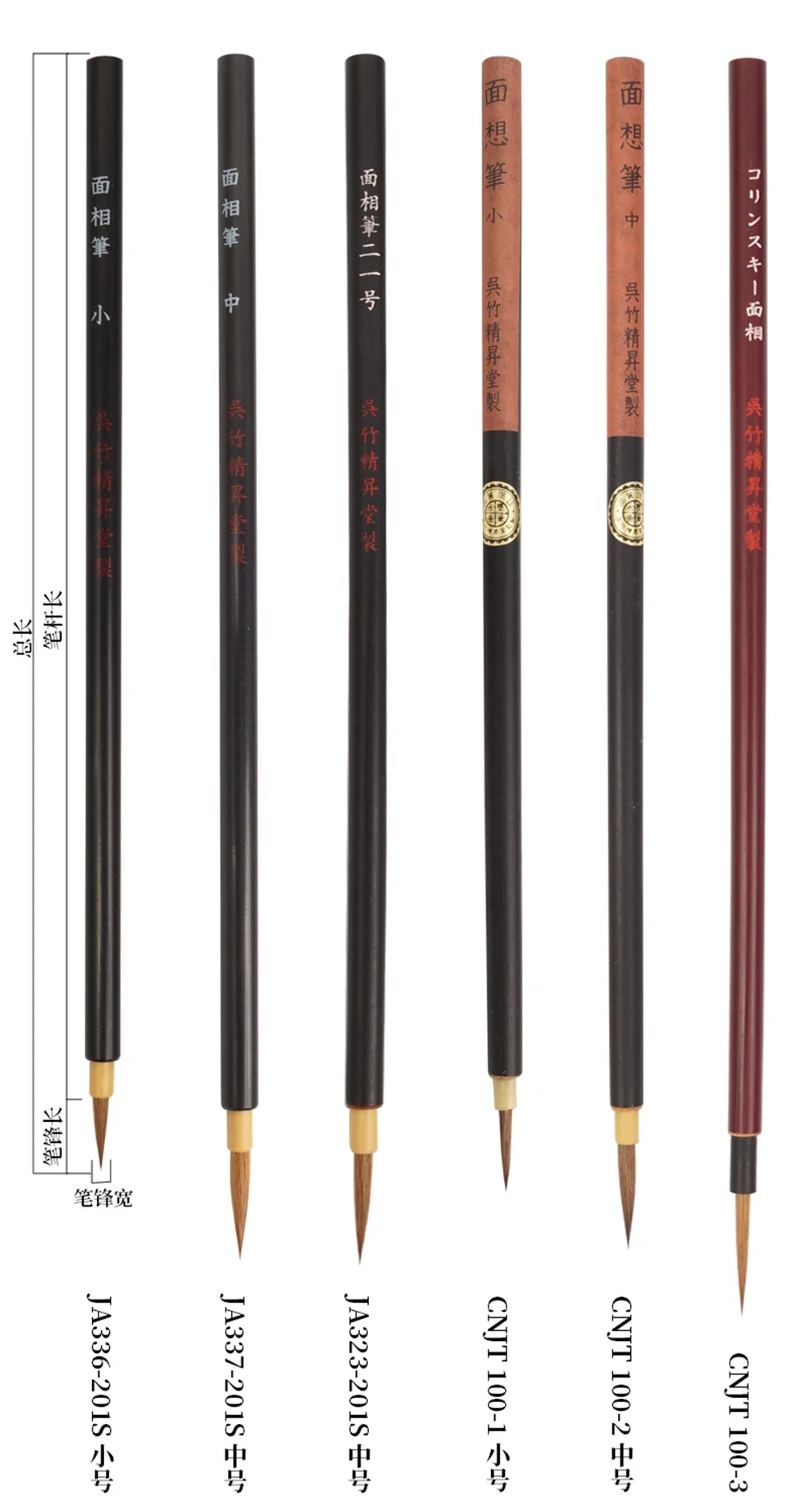 Japan Kuretake ZIG Menso Kalligraphie-Pinselstift, Cartoonist, Aquarellmalerei, Comic-Linienzeichnung und Illustration, gemischte Haarspitze – Detail 8