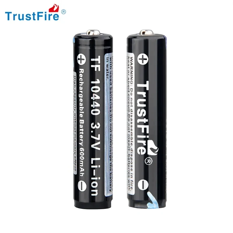 4pcs/lot Original Trustfire batteries 10440 3.7v 600mAh li-ion 10440 AAA rechargeable battery