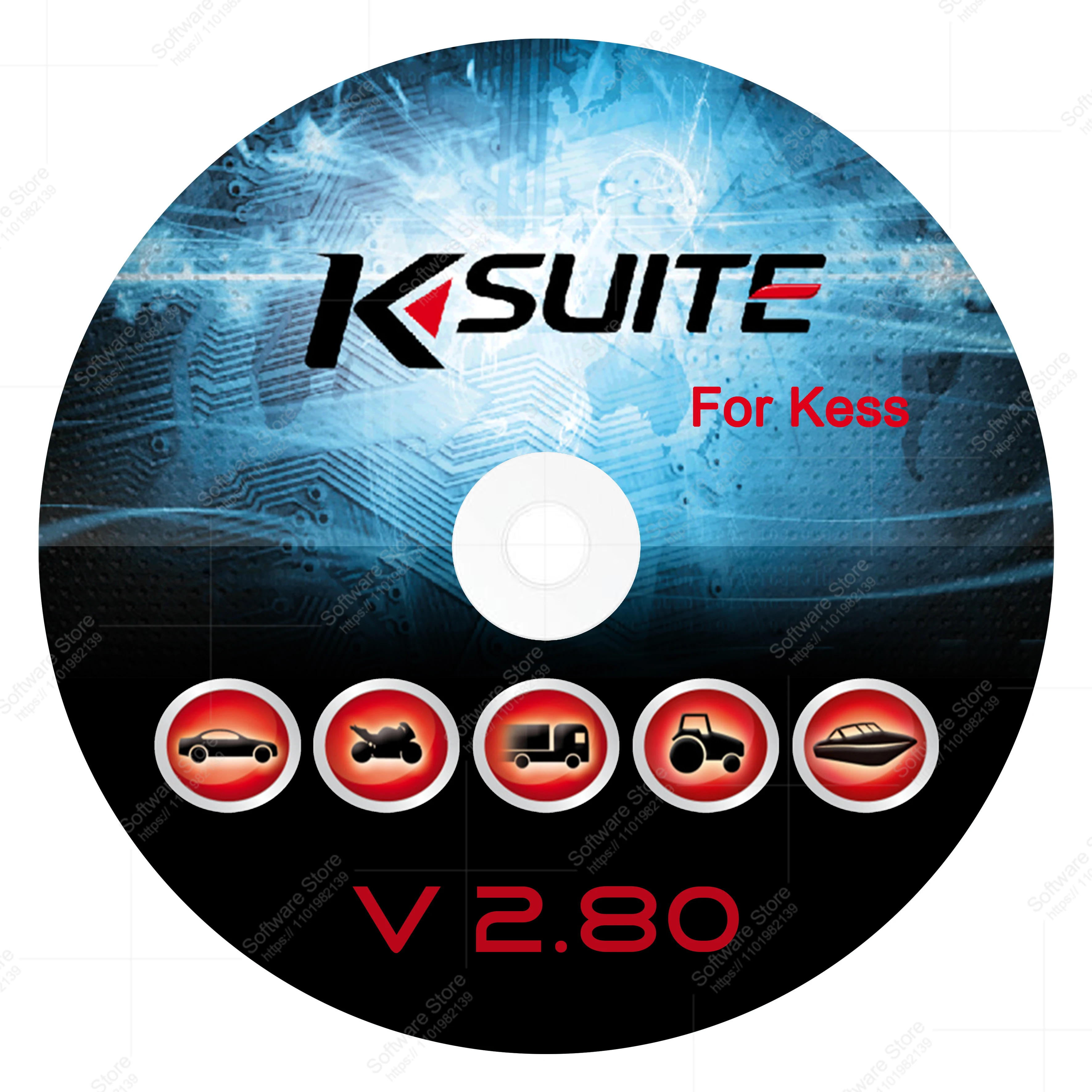 ECU Programming Software Ksuite 2.80 Newest 2024 Car Truck Bike Tractros Boat repair Fix Error code for K E S S V2 V5.017