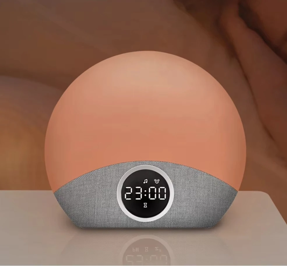 

Мощный будильник-ночник для взрослых с функцией имитации рассвета, светом для пробуждения и 30 звуками белого шума для улучшения сна