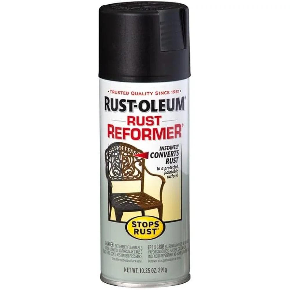 215215-6PK Stops Rust Rust Reformer Spray, 10.25 oz, Black, 6 Pack