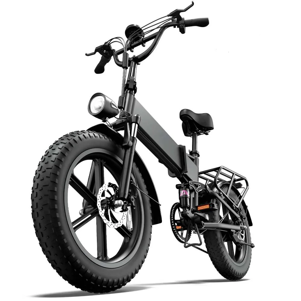 AliExpress URLIFE Features Foldable Design Ideal for Urban Commutin Easy to Store and Space-Saving T5 Adult 48V 13Ah Electric Bike Foldable 750W Motor 20-inch Fat Tire E-Mountain All-terrain Bike