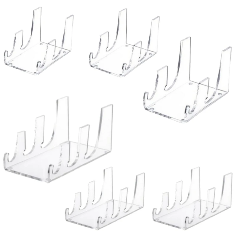 

Portable Setting Plates Racks Easy to Clean Acrylic Showcase Stand for Home