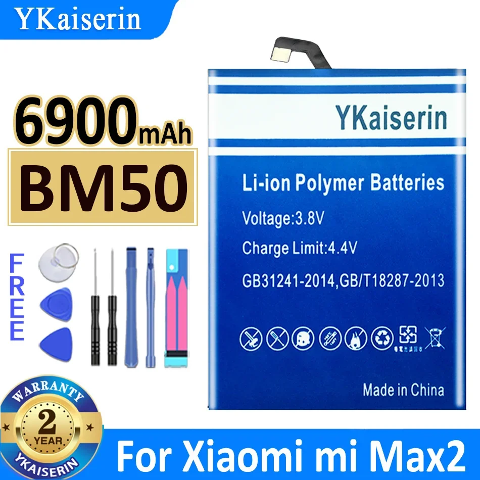 YKaiserin Battery BM 47 50 49 22 32 For Xiaomi Mi 4 5 Max 2 Max2 Mi4 Mi5 For Redmi 3 3S 3X 4X Replacement Lithium Batteries