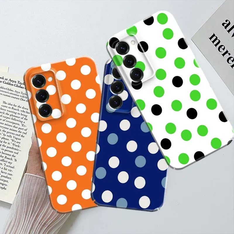 Polka Dot Pattern For Samsung Galaxy A04 A05 A06 A26 A16 A57 A22 A25 A33 A37 A56 A73 Hard Film Phone Case Cover