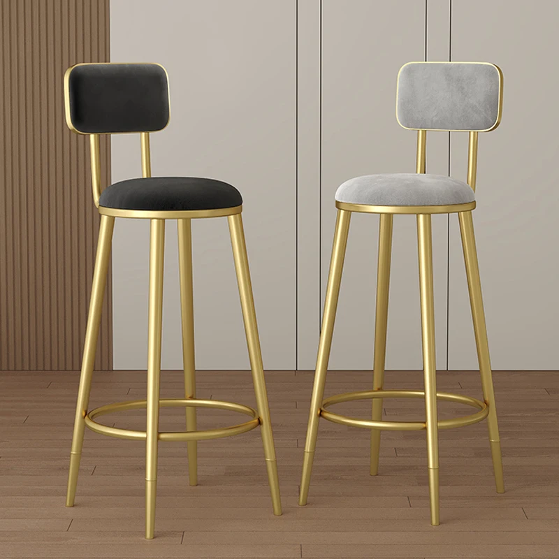 

Minimalist Decorative Bar Chair Design Indusrial Cafe Counter Bar Chair Barstools Ergonomic Wooden Taburetes De Bar Furniture