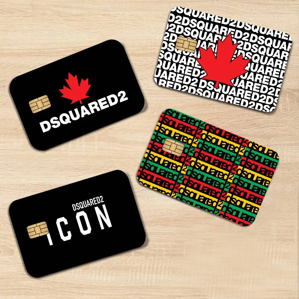 LOGO D-Dsquared2 2024 Anime Cartoon Skin Stickers Film Tape Case for Big Credit Debit Card Front Side