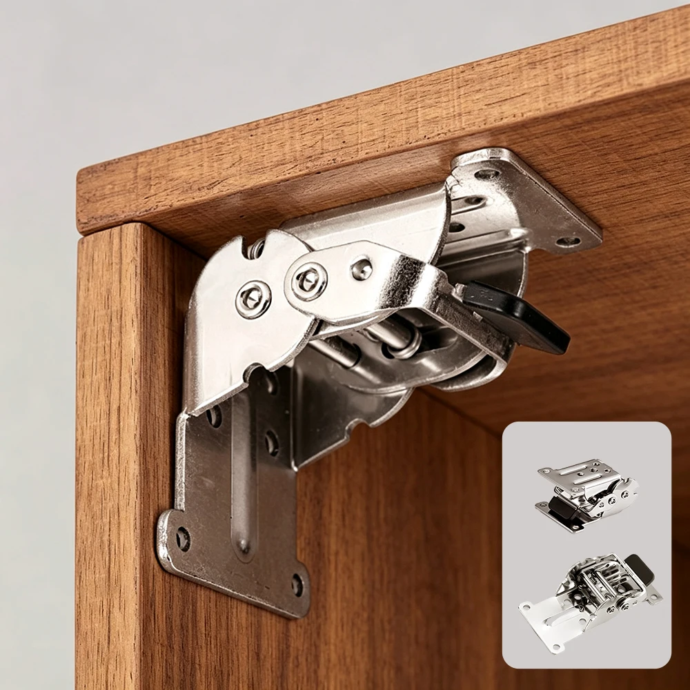 0° 90° 180 Degree Angle Thickeneded Self-Locking Foldableing Hinge Table Stool Foldableing Coffee Table Furniture Foldable Hinge