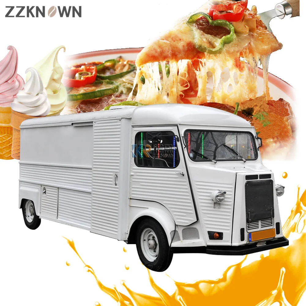 2023 American Popular Street Outdoor Fast Food Carts Crepe truck with Snack Mobile Kitchen Cooking Equipments Price