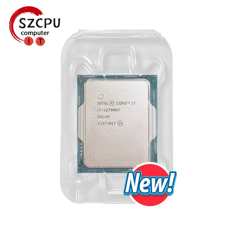 Processeur Intel Core i7 12700KF, 3.6 GHz, 12 cœurs, 20 threads, 10nm, L3 = 25 Mo, 125W, LGA 1700, nouveauté