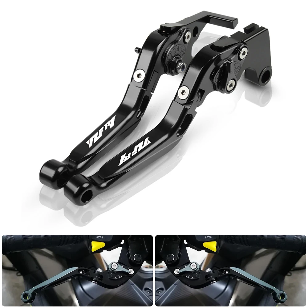 For Yamaha YZF R1 2009-2014 Motorcycle Adjustable Folding Brake Clutch Levers Handlebar Grip Handle Lever Motorcycle Accessories