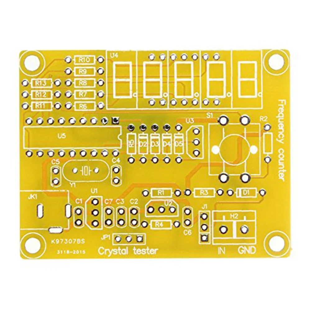 5 Digits Display Digital Frequency Counter Module 1Hz-50MHz Crystal Oscillator Frequency Counter Tester with Shell Case