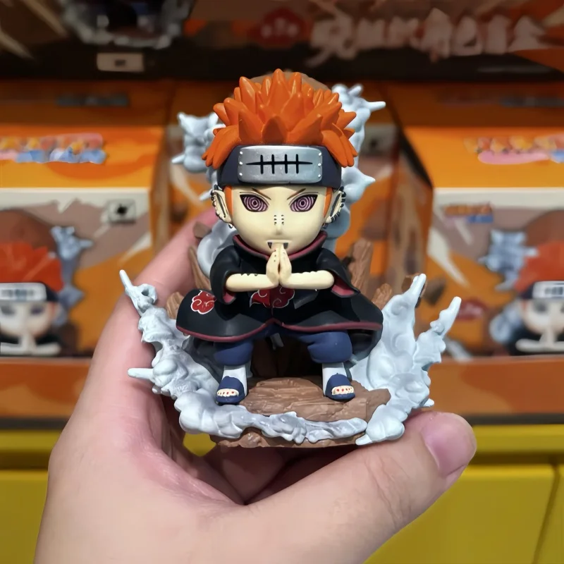 

New Genuine Naruto Akatsuki Role Itachi Obito Uchiha Pein Blind Box Figures Cute Mystery Box Ornament Animation Peripheral Gifts