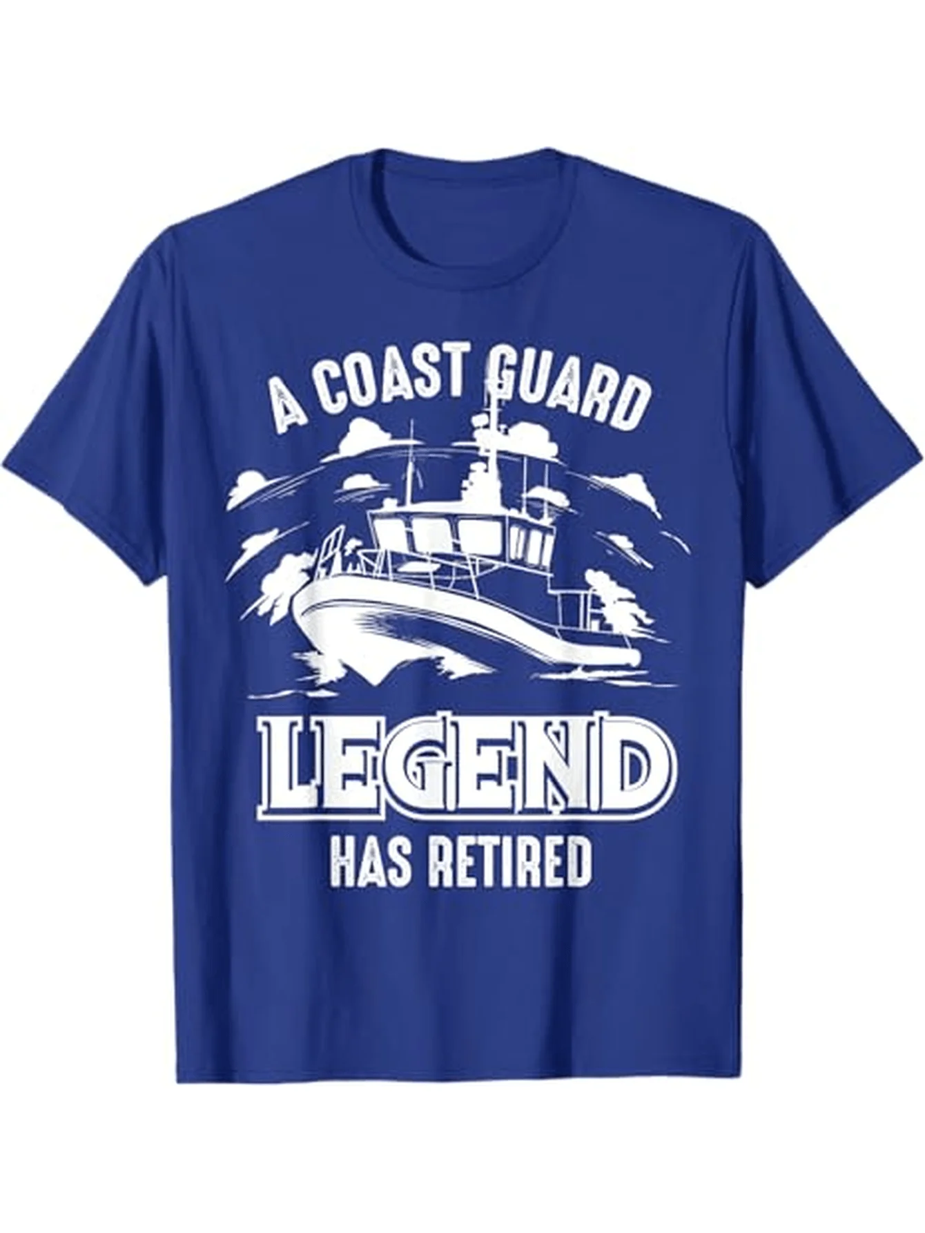 A Coast Guard Legend Has Retired | Cool Volunteer Gift design-100% cotton O-neck short sleeve casual printed men's T-shirt.