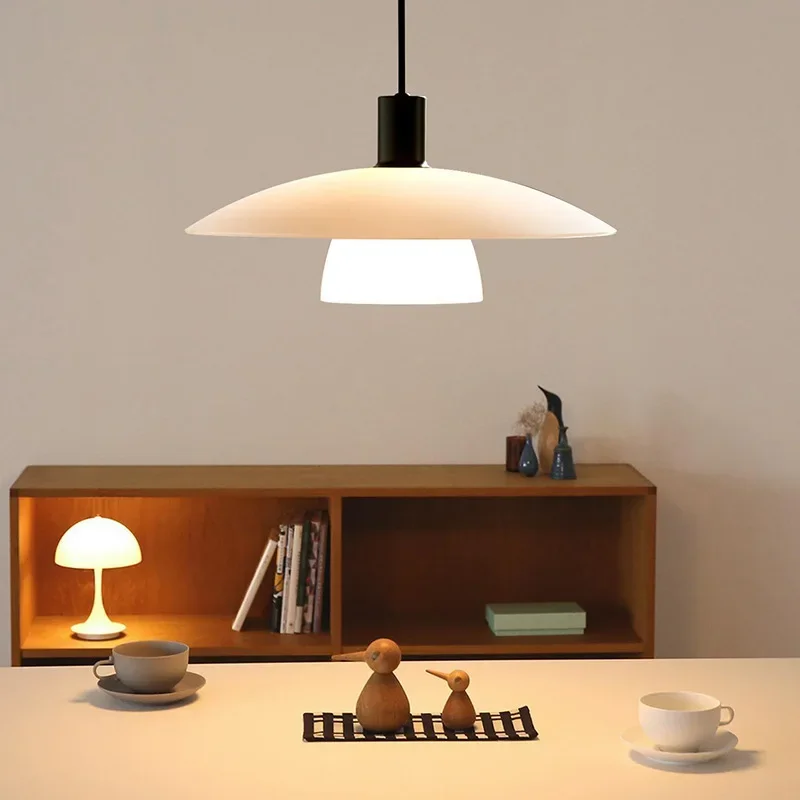 Japanese surprise lonely modern simple medieval glass study bedside dining room lamp chandelier pendant lights