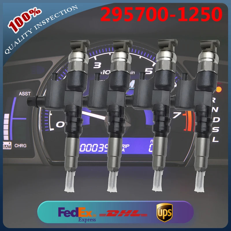 

4PCS Diesel Common Rail Fuel Injector 295700-1190 23670-E9301 295700-1250 G4 Fuel injector for Hino Dutro 115SD