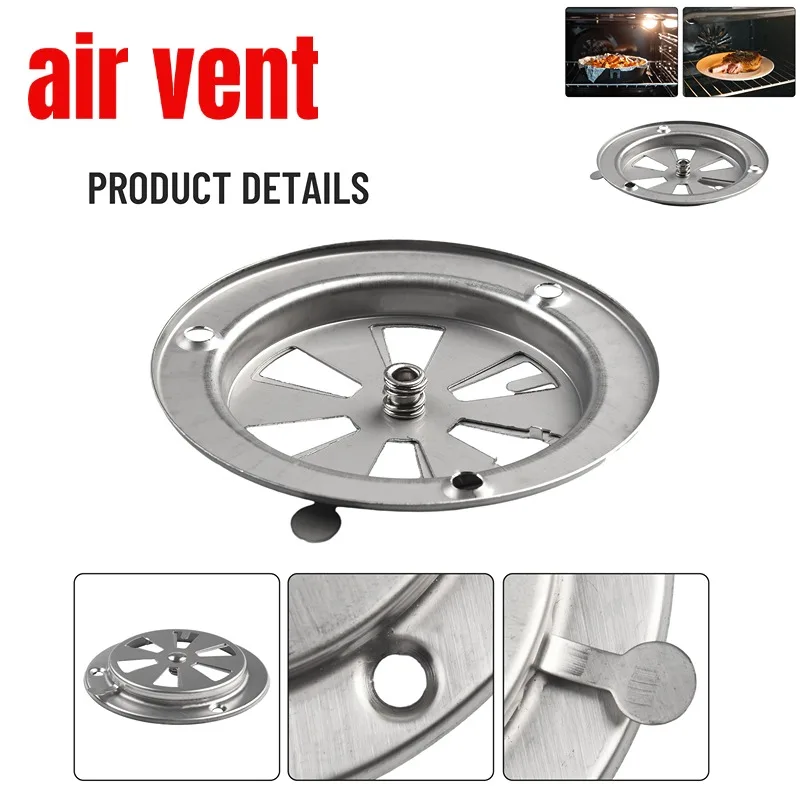 BBQ Grill Smoker Exhaust Vent Stove Air Vent Damper Stainless Steel Air Vent Hole BBQ Accessories Replacement Parts In stock